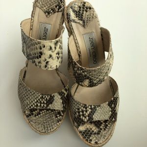 Jimmy Choo Python Print Espadrilles